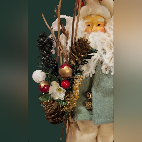 VINTAGE OLD WORLD & HOUSE OF HATTEN SANTA CLAUS CHRISTMAS ORNAMENTS - Picture 3 of 8